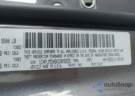 2019 Jeep Cherokee Limited 4X4 из США, поврежденный, VIN 1C4PJMDX6KD303225